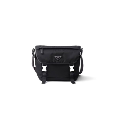 PRADA RE-NYLON AND SAFFIANO LEATHER SHOULDER BAG 2VD066 (22.5*18*10cm)